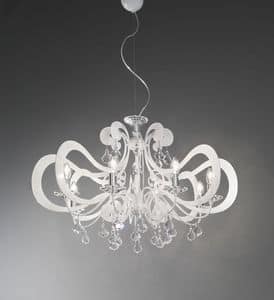 Ornella ceiling lamp, Metall-Lster modernen, den verschiedenen Enden