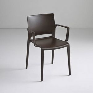Bakhita B, Stackable Polymer Stuhl, fr den Objektbereich