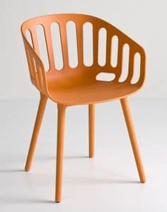 Basket Chair BP, Polymer Designer Stuhl fr Bars und Restaurants