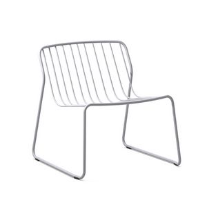 Randa nude LO, Stapelbarer Liegestuhl aus Stahl