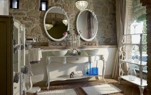 Carpi Badezimmermbel, Badezimmermbel im klassischen Stil mit zwei Waschbecken