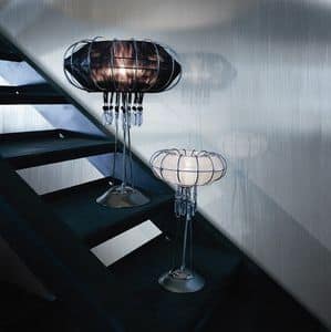 Full Moon table lamp, Lampe mit Metallrahmen, verschiedenen Ausfhrungen