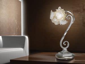 Rose table lamp, Tischleuchte im naturalistischen Stil, fr moderne Schreibtische