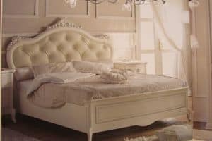 Priori, Luxus klassischen Bett fr Hotels, Silberblatt Dekorationen