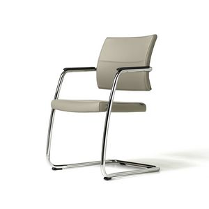 Venus chair, Besucherstuhl fr Kunden, Chromrahmen, stapelbar