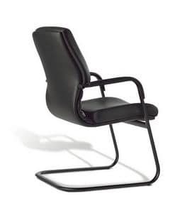 Digital 03, Schlitten-Stuhl, Gestell aus Stahlrohr, fr das Bro