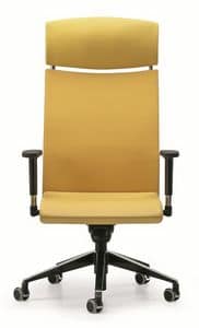 AVIA 4046, Directional Stuhl mit Kopfsttze und Rdern, fr das Bro