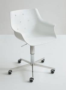 More O5R, Design verstellbarer Stuhl, mit Rdern, Polymerhlle