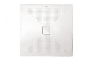 Plus 90x90, Rutschfeste Duschwanne, quadriert Form