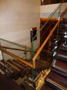 Polierte Edelstahltreppe, Konstruktion und den Einbau von Treppe fr Showrooms und Hotels