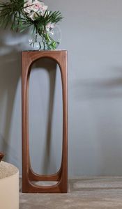 FIDA Stand / Vasenhalter, Sockel aus Massivholz und Marmor