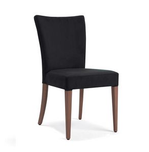 Vela, Stuhl aus Buchenholz, mit gepolsterter Sitzflche und Rckenlehne