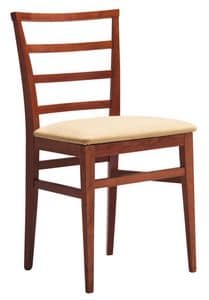 SE 47 / D, Stuhl aus lackiertem Holz, Rcken mit horizontalen Lamellen