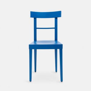Bar 007 Stuhl, Holzstuhl mit elegantem und essentiellem Design