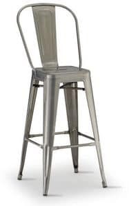 SG 503 / EST, Stapelbaren Stuhl aus verzinktem Metall, fr den Auenbereich