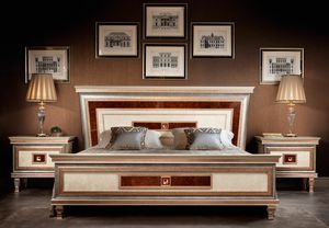 Dolce Vita Bett, Holzbett mit majesttischem Rahmen