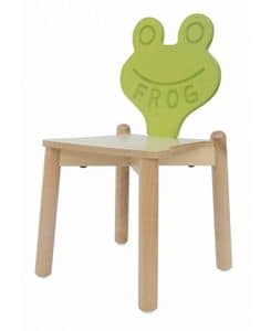 ANIMALANDIA - Frog, Stapelbarer Stuhl in Buche, ideal fr Kinderzimmer