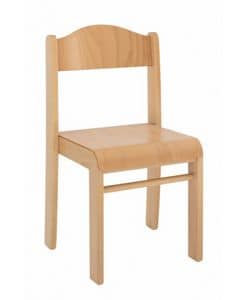 SISSI, Stapelbarer Stuhl in Buche, erhltlich in verschiedenen Hhen