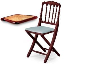 Impero, Platzsparende Stuhl mit Rckenlehne dekoriert
