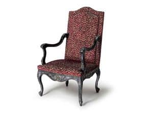 Art.452 armchair, Klassischen Stil Sessel mit hohen Rckenlehne