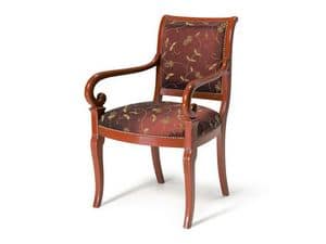 Art.467 armchair, Klassischen Stil Sessel, gepolsterten Sitz und Rckenlehne