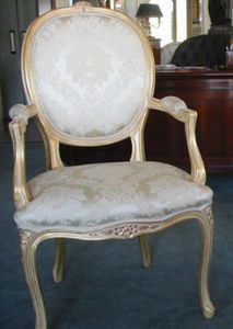 Art.613, Stuhl mit Armlehnen. mit ovaler Rckenlehne