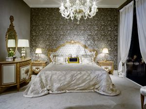 Bett 3700 Luis XVI Stil, Luxusbett im Louis XVI-Stil