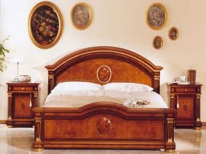 IMPERO / Doppelbett, Klassischer Luxus Doppelbett aus Holz, fr Schlsser