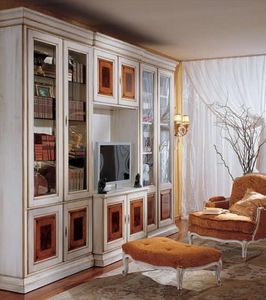 Display bookcase 731 A, Luxury klassische Bcherregal aus Holz