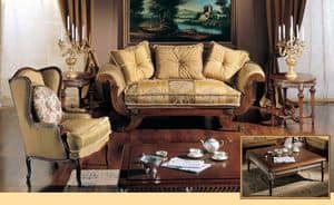 3285 SMALL TABLE, Handgeschnitzte Couchtisch fr Wohnzimmer Luxus classic