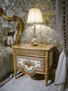 Nachttisch 3704 Louis XVI Style, Luxus klassischer Nachttisch