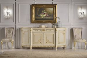 Art. 2070/L, Klassisches Sideboard mit Goldblattdekorationen