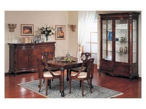 Art. 972 sideboard '700 Siciliano, Sideboard mit luxurisen klassischen Stil, aus Holz geschnitzt, fr Wohnzimmer