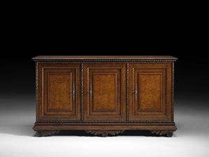 Art. C18 Sideboard, Sideboard im Epochenstil, mit Dekorationen in Asche Briar Wurzel