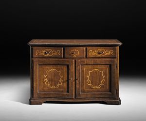 Art. C6 Sideboard, Klassisches kleines Sideboard, mit gebogenen Schubladen