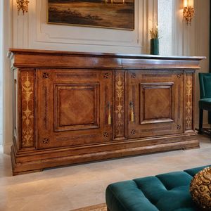 Mobili dAutore BELLON300, Sideboard mit Intarsien Modell Fountain