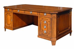 Angers VS.5536, Louis XVI Schreibtisch mit sieben Schubladen und einer Tr