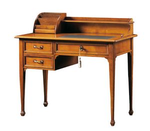 Delia FA.0036, Schreibtisch mit Riser und drei Schubladen