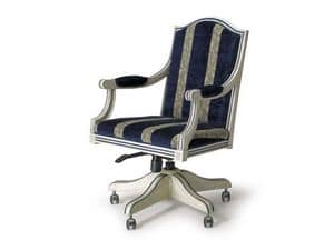 Art.224 armchair, Klassischen Stil Sessel mit Rdern und hhenverstellbar
