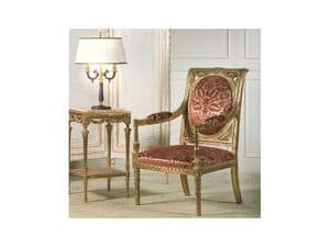 Art. 805 Versailles, Sessel mit reichen handgemachten Schnitzereien, fr neoklassizistischen Stil Aufenthaltsrume