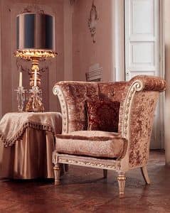 Monnet Sessel, Sessel im luxurisen klassischen Stil, gesteppter berzug