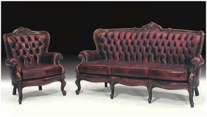 Re Sole 3-Sitzer, Klassisches Sofa im klassischen Liberty-Stil