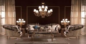 Benedetta, Luxus klassisches Sofa, qualitativ hochwertige, fr Villen