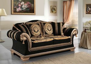 EMPORIO Sofa, Klassisches Sofa mit elegantem Stoff bezogen