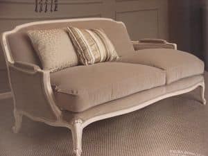 Louis, 2-Sitzer-Sofa, klassisch, lackiert, fr Wohnzimmer