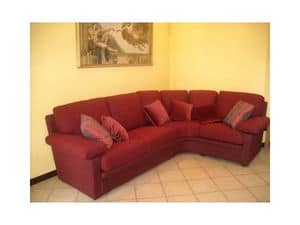 Maximum Sofa, Sofa in rotem Stoff, fr Wohnzwecke