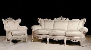 Stradivari Lounge Set, Klassisches Wohnzimmer mit wertvollen Materialien hergestellt