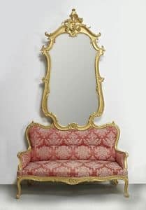 COUCH MIT SPIEGEL ART. SD 0012, Sofa mit Spiegel fr den Eintritt in klassischen Luxus-Stil