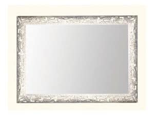 Wall Mirror art. 104, Spiegel mit Rahmen aus Holz mit Weinblttern dekoriert
