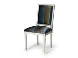Art.102 chair, Stuhl mit Polsterung fr Speisesle, im Stil Louis XVI